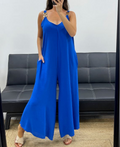Combinaison oversize 2 poches bleu royal
