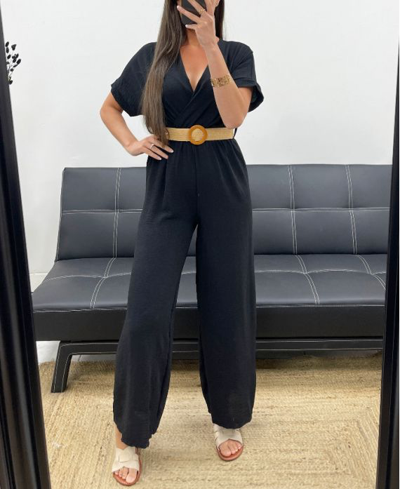 Combinaison pantalon noir + ceinture