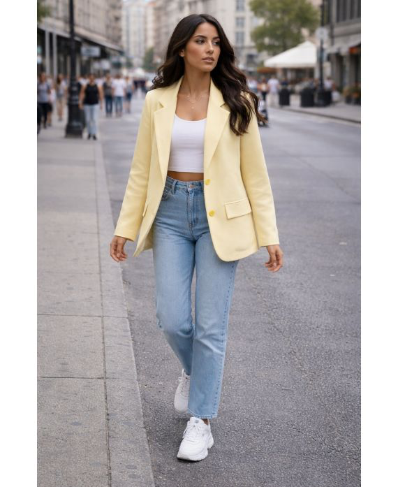Veste blaser jaune