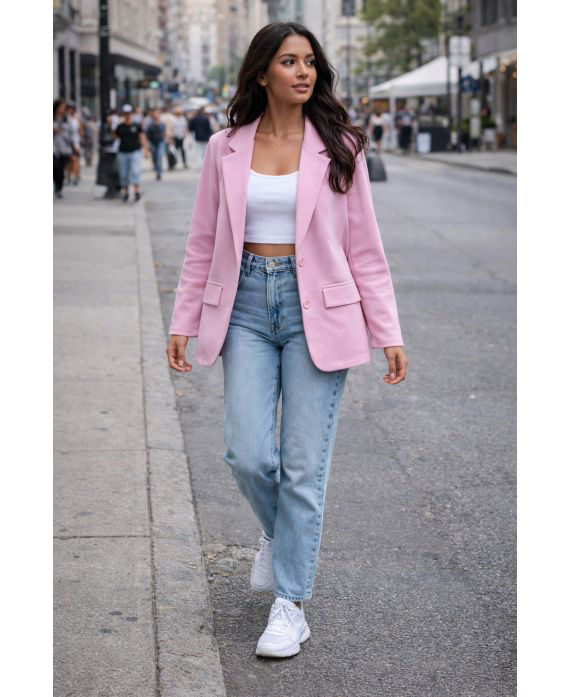Veste blazer rose