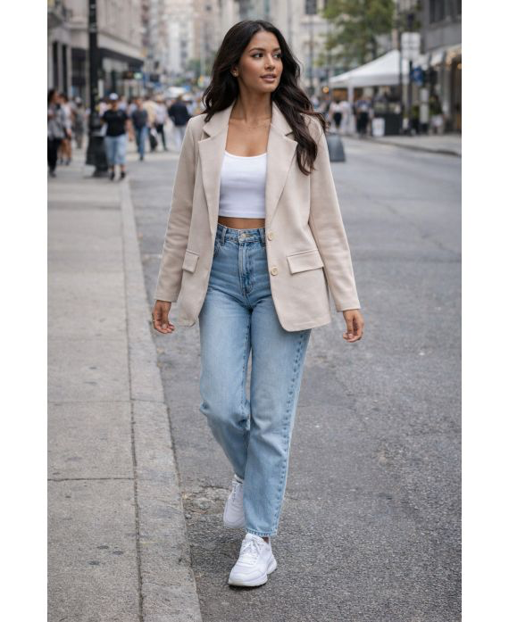 Veste blazer beige