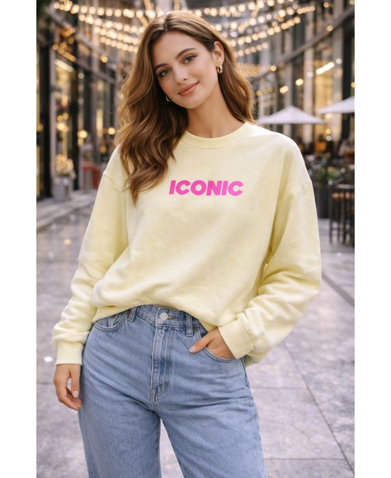 Sweat-Shirt iconic jaune