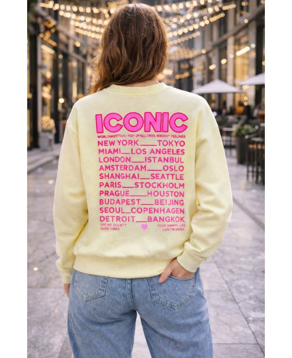 Sweat-Shirt iconic jaune
